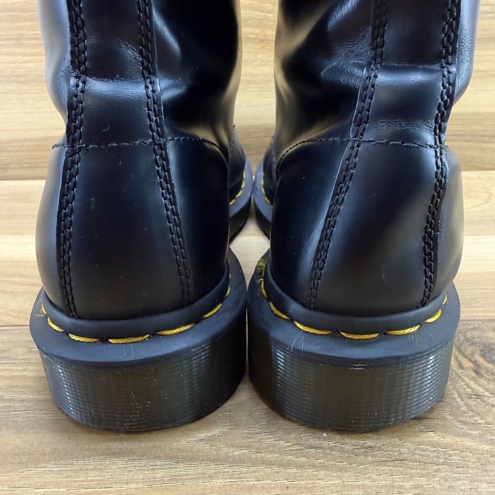 Dr Martens Womens Boots 7 EU 38 Black Leather Combat Grunge Y2K Punk 11821 - Picture 7 of 11